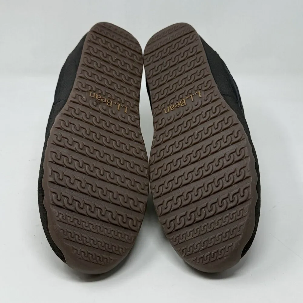 LL Bean Mountain Classic Quilted Ankle Boots II Mens 12 M Black Mesh Comfort